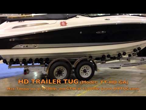 AIRTUG - TT-HD-GA - moving a tandem axle trailer with a SeaRay boat