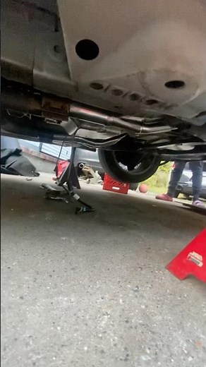 Installing long tube header on Camaro ss #camaross #ls3 #install #camaro #camaropower #header #pull
