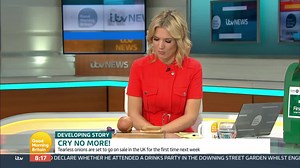 Just in case you ever wondered whether putting a piece of bread in your mouth while you chop an onion stops you crying… 😭🧅🤣 Good Morning Britain | Charlotte Hawkins