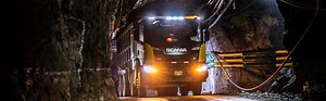 Vehicles for underground mining transportation | Scania Group