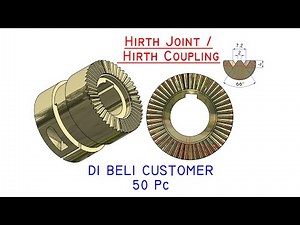 Autodesk Inventor Indonesia | Membuat Hirth Coupling , Hirth Joint ukuran sesuai request