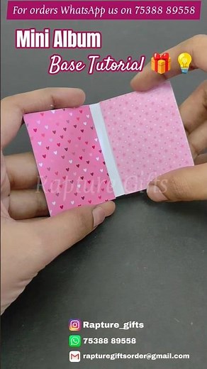 Let's make Mini Photo Scrapbook base|| Mini Album base || #craft #scrapbooking