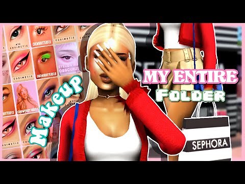 800+ FILES ⭐ my ENTIRE makeup CC folder 💄 | cc folder + links