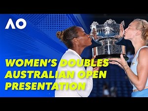 2025 Australian Open Women's doubles Final Trophy Presentation | Wide World of Sports
