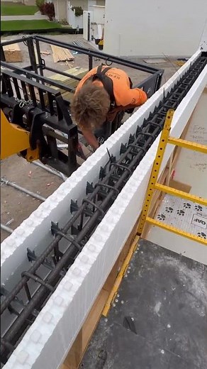 How does concrete float in the air?