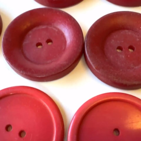 Red Buttons Vintage 30  Mix - Etsy