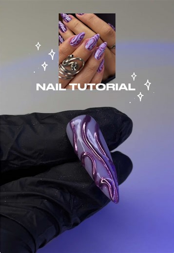 Respondendo a @eutafinha 🐆 a pedido de muitas, trouxe o tutorial 💜✨ #tutorial #nailart