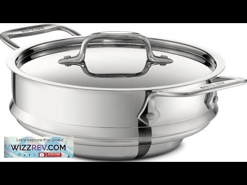 All Clad Specialty Stainless Steel Universal Steamer for Cooking 3 Quart Food Steamer