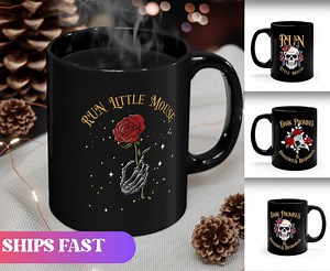 Run Little Mouse Personalized Coffee Mug Booktok Merch Run Little Mouse Dark Romance Smutty Book Lover Gift Haunting Meadows Rose Drinkware - Etsy