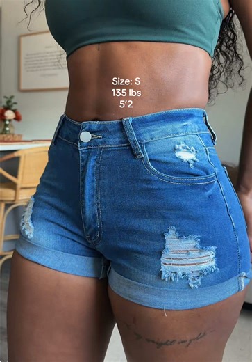 I found these cute denim shorts on TikTok shop and she’s FITS GOODT! #tiktokshopfinds #tiktokshop #denim #denimshorts