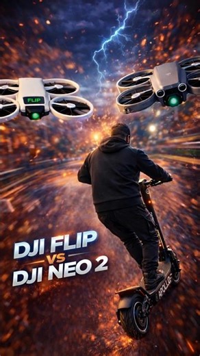 DJI Flip vs DJI Neo 2 – Follow Me Test on Scooter