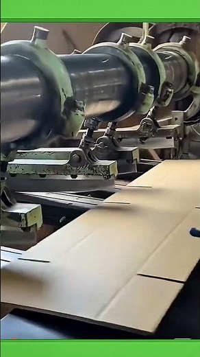 Cardboard Manufacturing Machine for Packaging Production #machinery #short