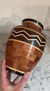 Segmented Mahogany Vase - Etsy