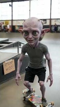 Alien tries skateboarding (emotional rollercoaster) 👽😭