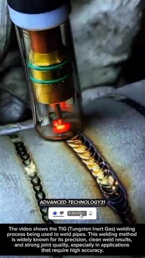 TIG (Tungsten Inert Gas) Welding Process for Pipe Welding !! #shorts #innovation #tool