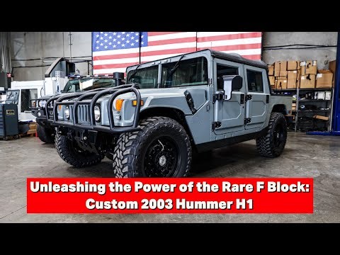 Unleashing the Power of the Rare F Block: Custom 2003 Hummer H1 Soft Top Built by Predator Inc.