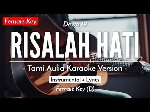 Risalah Hati (Karaoke Akustik) - Dewa 19 (Female Key | HQ Audio)