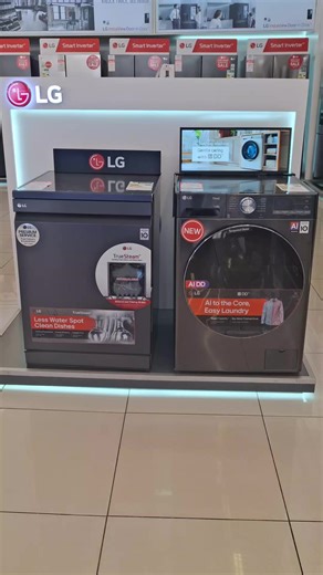 #lgappliances @Hirshs Silverlakes F4Y9LWP2ZB 13/8kg washer & Dryer was R20799 Now R17999 & DFB325HM 14PS was R20599 Now R16999 #SAMA28 #viral #pretoria