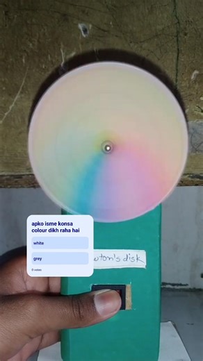 Newton’s Disk Experiment: Why Does It Turn White? 🌈✨