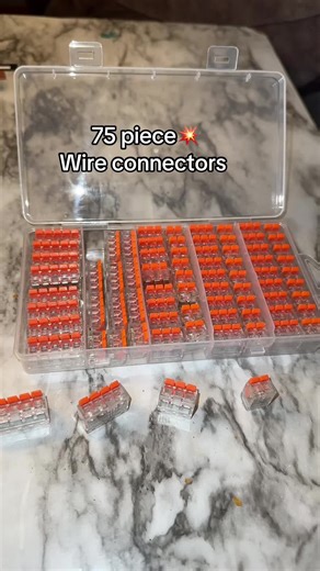 75-Piece Quick Insert Terminal Kit for Efficient Wire Connections