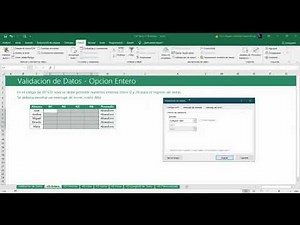 Validación de Datos en Excel