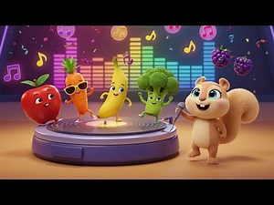 Healthy Snack Rap 🥕🎤 | Learn Colors, Fruit & Veg Song for Kids