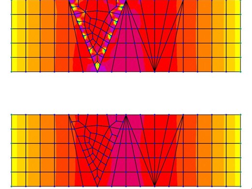 SAP2000面单元网格划分
