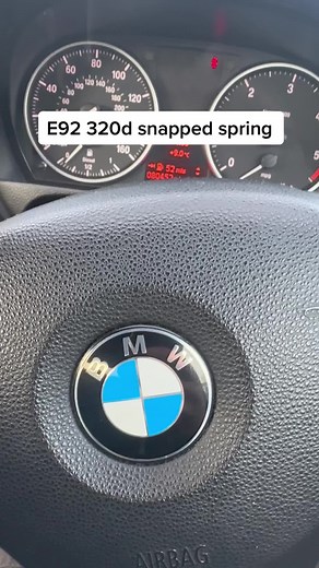 BMW E92 320d Snapped Coil Spring Repair