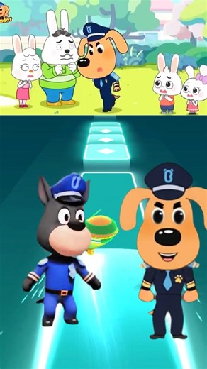 Sheriff Labrador Tiles Hop 🔥 Insane Beat Drop Challenge! 🐶🎵