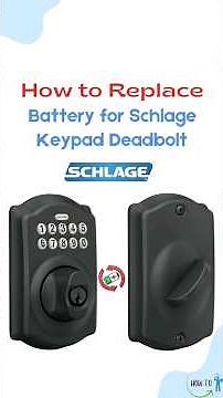 How to Replace the Battery for Schlage Keypad Deadbolt #homeimprovement #schlage #deadbolt