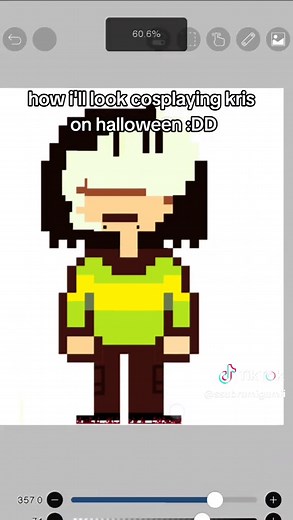 Dressing Up as Kris from Deltarune for Halloween