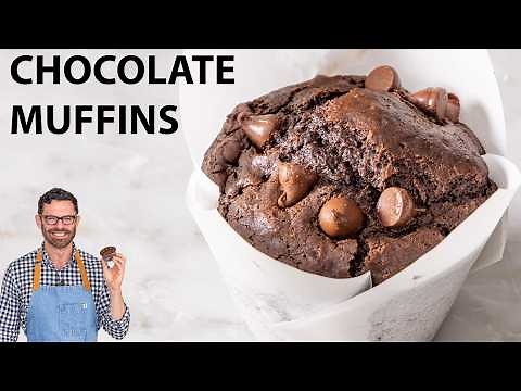 Chocolate Muffins (Double Chocolate, Bakery-Style) - Preppy Kitchen