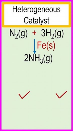 Definition and example of a heterogeneous catalyst. #chemistry