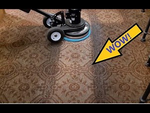 Dirty Restaurant Carpet Cleaning with VLM!