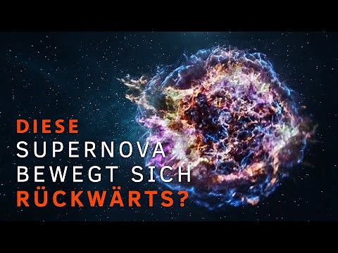 Supernova explodes in the WRONG direction!