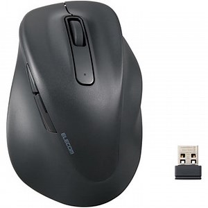M-XGM30DBSKABK ワイヤレスマウス 無線2.4Ghz 静音 5ボタン 右手専用 究極の握り心地を実現 EX-G エレコム ブラック色 読取方式BlueLED サイズM M-XGM30DBSKABK 【通販モノタロウ】