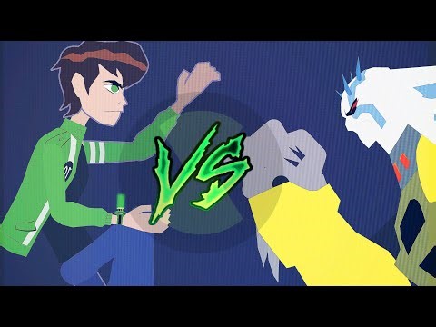 Ben 10 AF VS Aggregor part 1 (Stick Nodes pro) (fan animation)