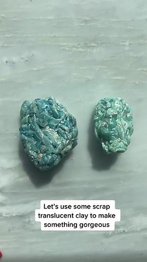 Ocean Wave Polymer Clay Bracelet Process Video