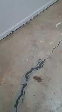 Repair cracks on basement floor
