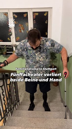 Alessandro Luciano aus Stuttgart ist ein echter Kämpfer. Mit seinen Beinprothesen nimmt er Schritt für Schritt die knapp 90 Stufen im Treppenhaus auf dem Weg zur Wohnung. Im Italien-Urlaub mussten ihm beide Beine und ein Teil seiner Hand entfernt werden. Mehr über Alessandros Krankheit und seinen Kampf zurück ins Leben, lest Ihr unter dem Link oben im Profil! Ein Außenaufzug könnte Alessandro das Leben erleichtern – der kostet allerdings 150.000 Euro. Deshalb sammelt die Familie Spenden über die