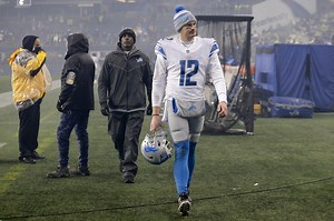 Inside the locker room: Lions QB Tim Boyle kicking self, banking lessons after throwing 3 interceptions