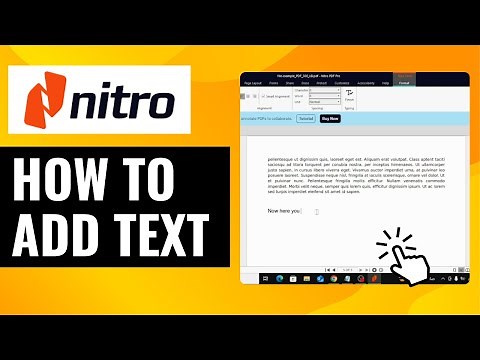 How To Add Text in Nitro PDF | Easy Guide to Editing Your PDF