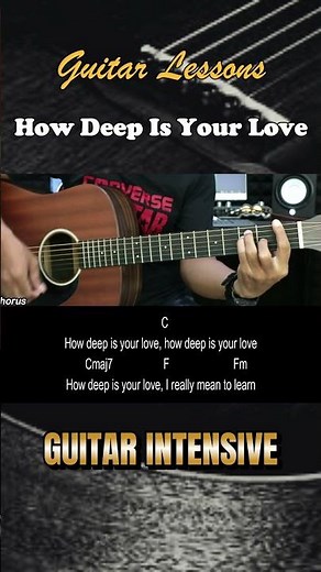 How Deep Is Your Love - Bee Gees | EASY Guitar Tutorial with Chords / Lyrics - Guitar Lessons