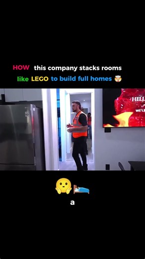 Stacking Modular Rooms Like LEGO To Build Full Houses 🏠🤯 #shorts