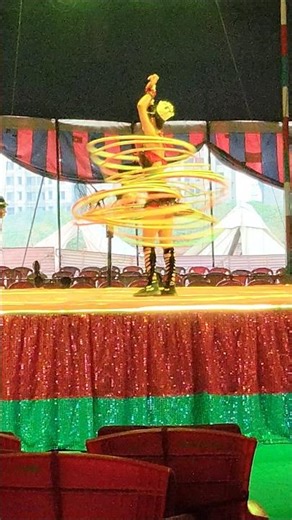 Dazzling Ring Spinning Act in Circus #shortsfeed #circus #trending #viral #ringsport #talent #short