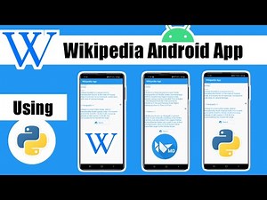 Wikipedia Android App using Python | Convert .Py to APK | #Kivy Tutorial