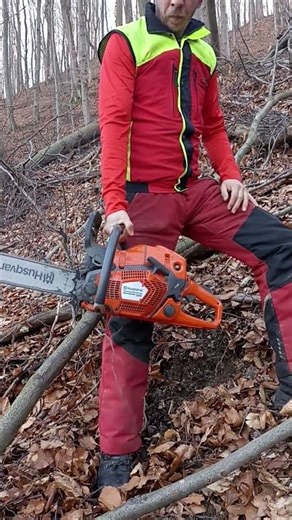 Hladan start Husqvarna 565/Cold start Husqvarna 565#firewood#chainsaw#brennholz#motorsäge#drvoseča