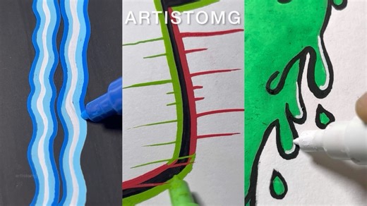 The Best Techniques with Acrylic Markers! 🎨✨🤩 || Satisfying and Relaxing Art from ARTISTOMG ⭐️ | Artist Oh My God