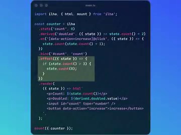 ilha is interestingI've gotten a habit of just checking out open source projects popping up in my feedilha unlike other libraries/frameworks is defining components with a builder chain, not functions or SFCsYou chain .state(), .on() and each step narrows the TypeScript types for everything after it.It improves Type Safety reminding me of backend frameworks like Hono / ElysiaAnd I just like that ideology that it's more like Hono and has a good integration with HonoOne other interesting bit is the