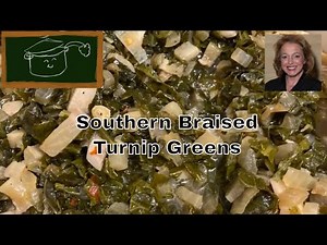 How to Braise Turnip Greens - Delicious Apple Cider Baised Turnip Greens Recipe